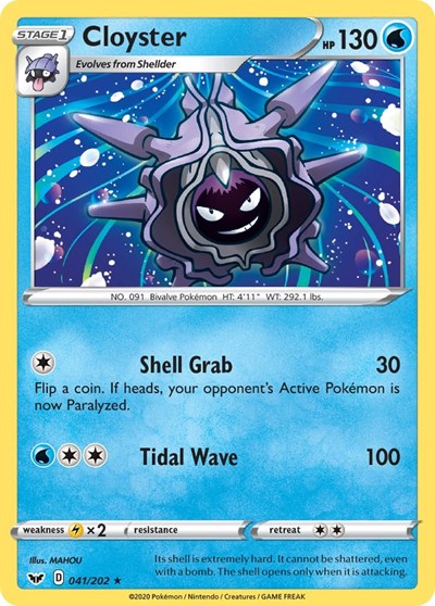 Cloyster (SWSH01: Sword & Shield Base Set) Near Mint Reverse Holofoil