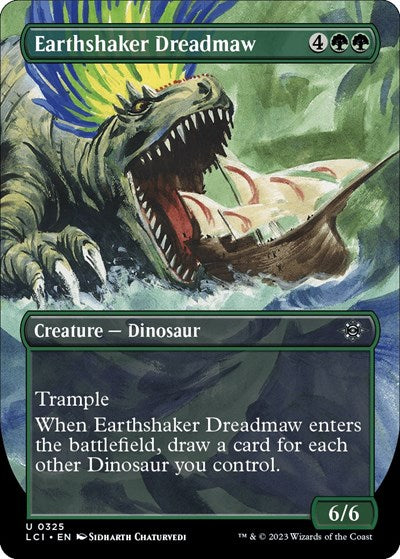 Earthshaker Dreadmaw (Borderless) (The Lost Caverns of Ixalan) Near Mint Foil