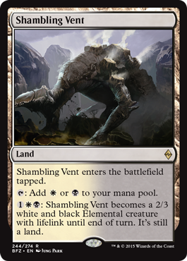 Shambling Vent (Battle for Zendikar) Light Play