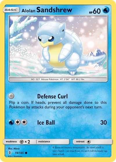 Alolan Sandshrew (SM - Guardians Rising) Near Mint