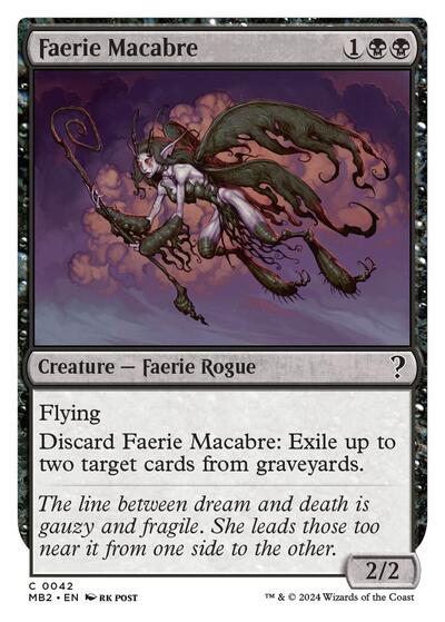 Faerie Macabre (White Border) (Mystery Booster 2) Near Mint