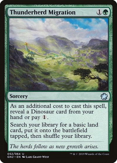 Thunderherd Migration (Magic Game Night 2019) Light Play