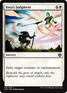Iona's Judgment (Iconic Masters) Light Play Foil