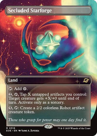 Secluded Starforge (Borderless) (Edge of Eternities) Near Mint
