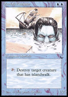 Merfolk Assassin (The Dark) Light Play