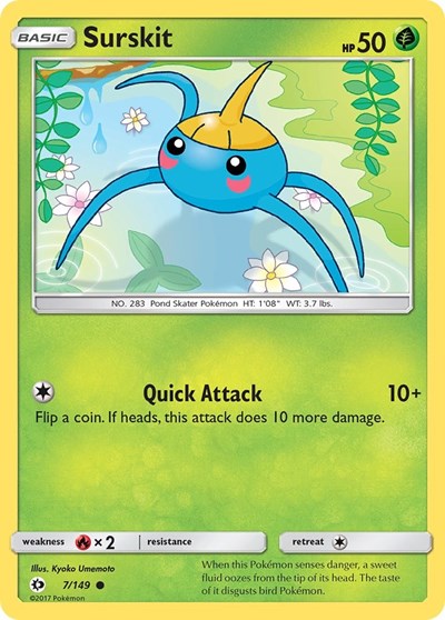 Surskit (SM Base Set) Near Mint