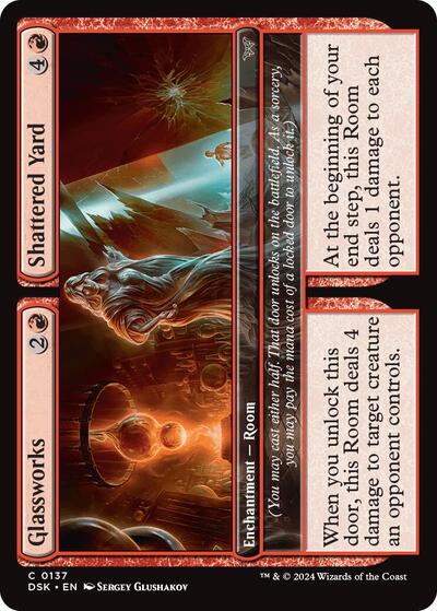 Glassworks / Shattered Yard (Duskmourn: House of Horror) Near Mint