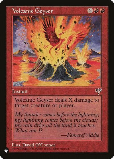 Volcanic Geyser (The List) Near Mint