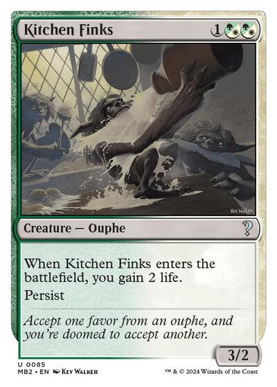 Kitchen Finks (White Border) (Mystery Booster 2) Near Mint