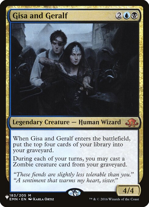 Gisa and Geralf (The List) Light Play