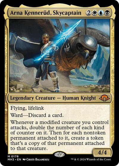 Arna Kennerud, Skycaptain (Modern Horizons 3) Light Play Foil