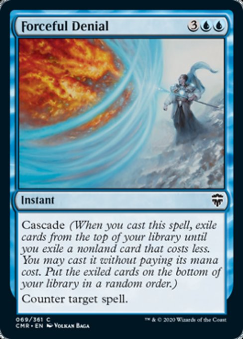 Forceful Denial (Commander Legends) Light Play Foil
