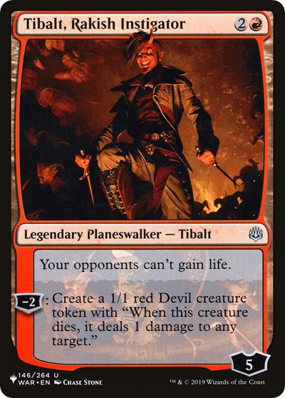 Tibalt, Rakish Instigator (The List) Near Mint