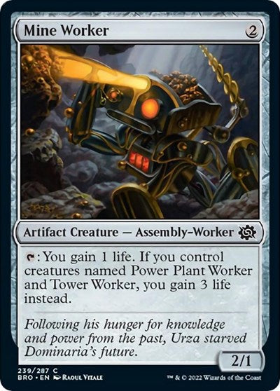 Mine Worker (The Brothers' War) Near Mint Foil