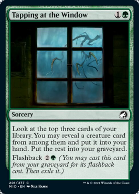 Tapping at the Window (Innistrad: Midnight Hunt) Light Play Foil