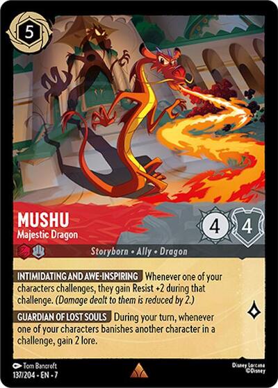 Mushu - Majestic Dragon (Archazia's Island) Near Mint