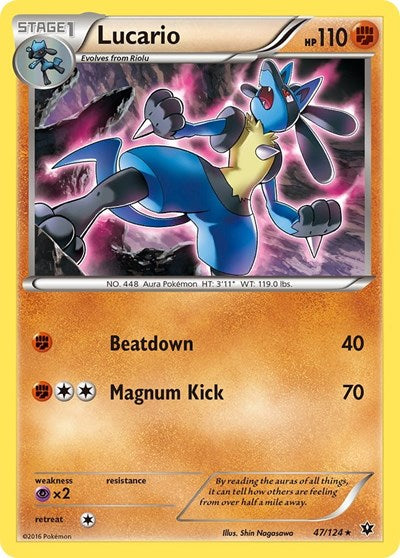 Lucario (47) (XY - Fates Collide) Near Mint
