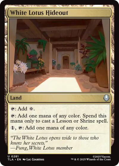 White Lotus Hideout (Avatar: The Last Airbender) Near Mint Foil