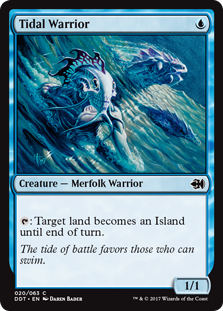 Tidal Warrior (Duel Decks: Merfolk vs Goblins) Near Mint