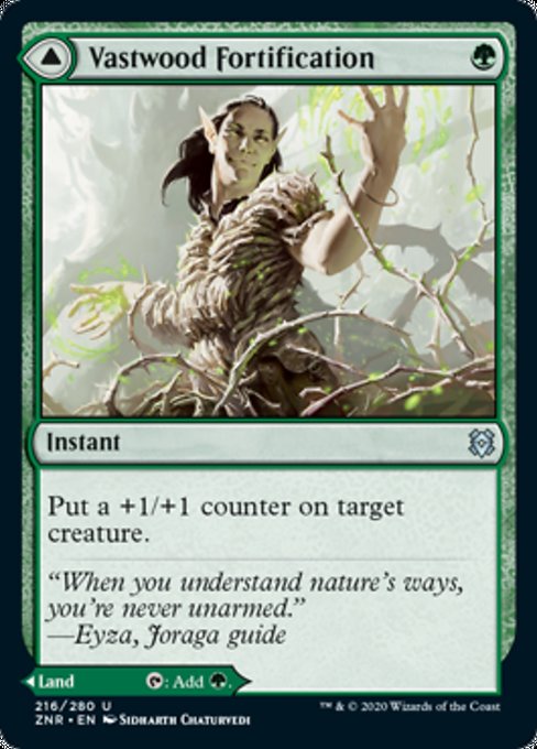 Vastwood Fortification / Vastwood Thicket (Zendikar Rising) Near Mint Foil