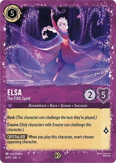 Elsa - The Fifth Spirit (Disney Lorcana Promo Cards) Near Mint Holofoil