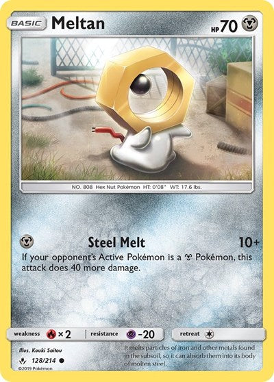 Meltan (SM - Unbroken Bonds) Near Mint Reverse Holofoil