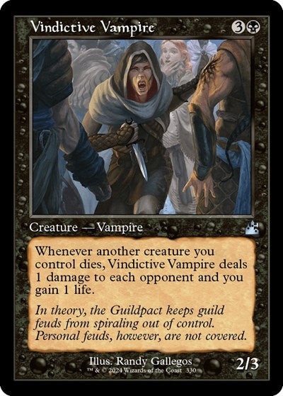Vindictive Vampire (Retro Frame) (Ravnica Remastered) Light Play