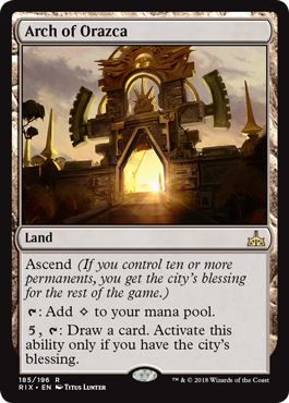 Arch of Orazca (Rivals of Ixalan) Light Play