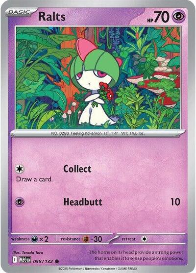 Ralts (ME01: Mega Evolution) Near Mint Reverse Holofoil