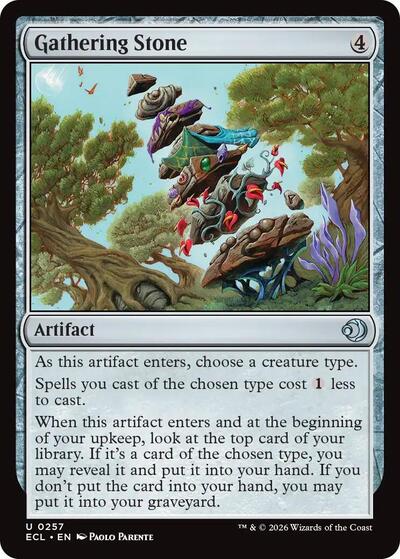 Gathering Stone (Lorwyn Eclipsed) Near Mint Foil