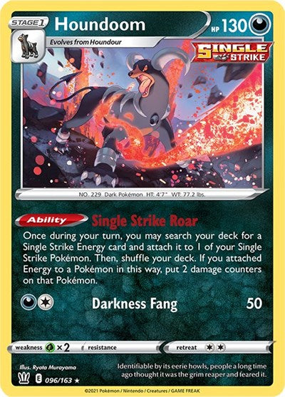 Houndoom (SWSH05: Battle Styles) Near Mint Reverse Holofoil