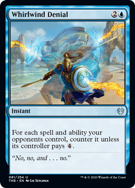 Whirlwind Denial (Theros Beyond Death) Light Play Foil
