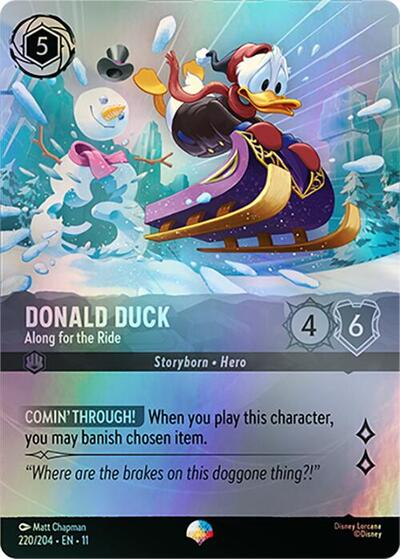 Donald Duck - Along for the Ride (Epic) (Winterspell) Near Mint Holofoil