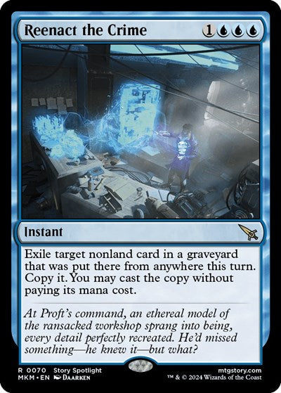 Reenact the Crime (Murders at Karlov Manor) Light Play Foil