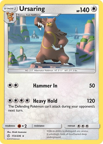 Ursaring (SM - Cosmic Eclipse) Near Mint Reverse Holofoil