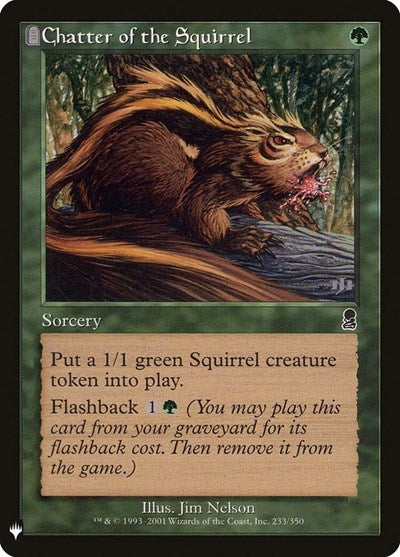 Chatter of the Squirrel (Mystery Booster) Light Play