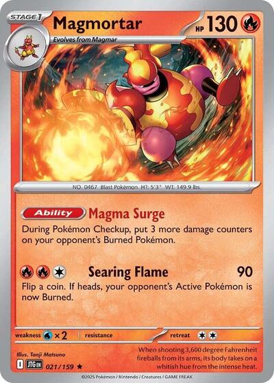Magmortar (SV09: Journey Together) Near Mint Holofoil