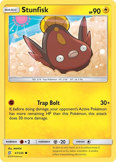 Stunfisk (SM - Unified Minds) Near Mint Reverse Holofoil