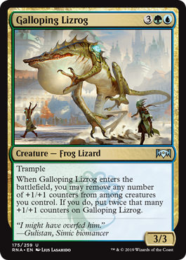 Galloping Lizrog (Ravnica Allegiance) Light Play