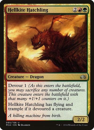 Hellkite Hatchling (Planechase Anthology) Light Play