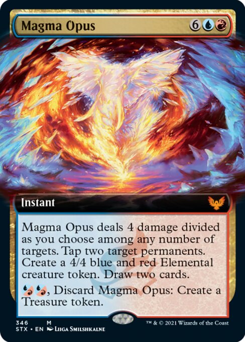 Magma Opus (Extended Art) (Strixhaven) Light Play