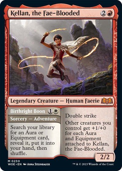 Kellan, the Fae-Blooded (Wilds of Eldraine) Near Mint Foil