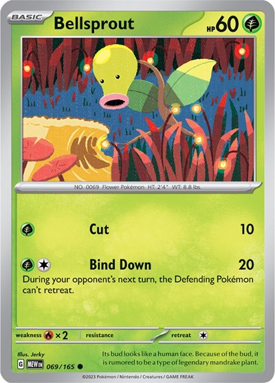 Bellsprout (Scarlet and Violet: 151) Near Mint Reverse Holofoil