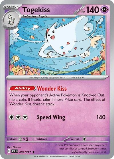 Togekiss - 082 (ME: Ascended Heroes) Near Mint Holofoil