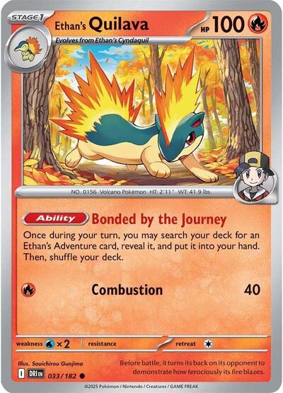 Ethan's Quilava (SV10: Destined Rivals) Near Mint Reverse Holofoil