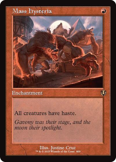 Mass Hysteria (Retro Frame) (Innistrad Remastered) Light Play
