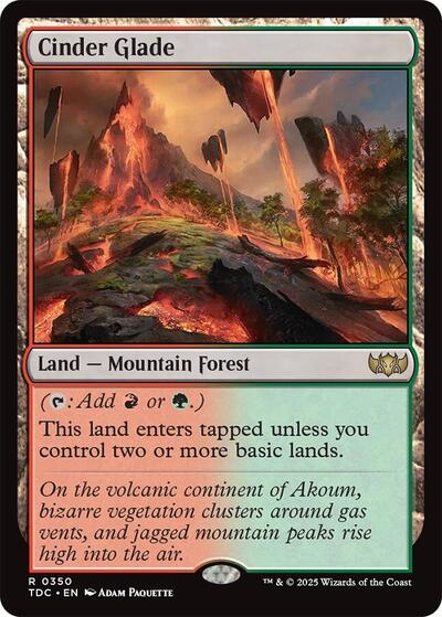 Cinder Glade (Commander: Tarkir: Dragonstorm) Light Play