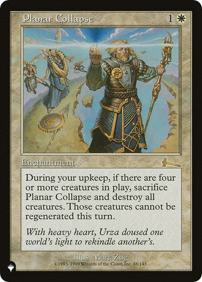 Planar Collapse (The List) Light Play