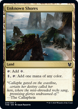 Unknown Shores (Theros Beyond Death) Light Play Foil