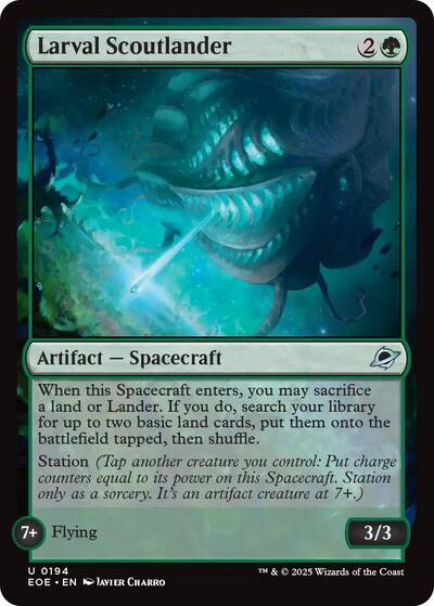 Larval Scoutlander (Edge of Eternities) Near Mint Foil